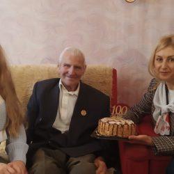 В Ленинском районе г. Бреста с вековым юбилеем поздравляли Владимира Антоновича Яланского!